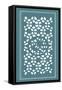 Shoji Screen in Teal II-Vision Studio-Framed Stretched Canvas