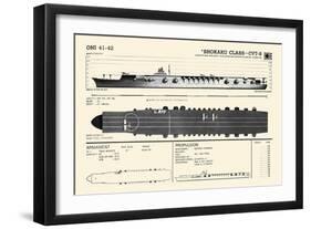 Shokaku Class-CV7-8-null-Framed Art Print