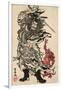 Shoki and Two Demons-Kyosai Kawanabe-Framed Giclee Print