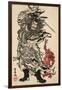 Shoki and Two Demons-Kyosai Kawanabe-Framed Giclee Print