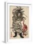 Shoki and Two Demons-Kyosai Kawanabe-Framed Premium Giclee Print