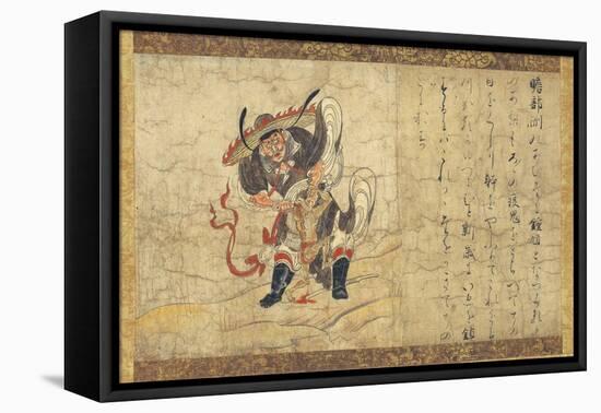 Shoki from Extermination of Evil Hanging Scroll-null-Framed Stretched Canvas