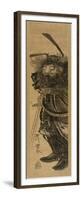 Shoki the Demon Queller, in Sumi, C.1772-81-Utagawa Toyoharu-Framed Premium Giclee Print