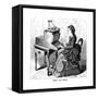 Sholes Type Writer, 1872-null-Framed Stretched Canvas