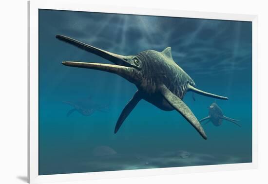 Shonisaurus Was a Genus of Ichthyosaur from the Triassic Period-null-Framed Art Print