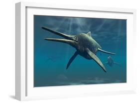 Shonisaurus Was a Genus of Ichthyosaur from the Triassic Period-null-Framed Art Print