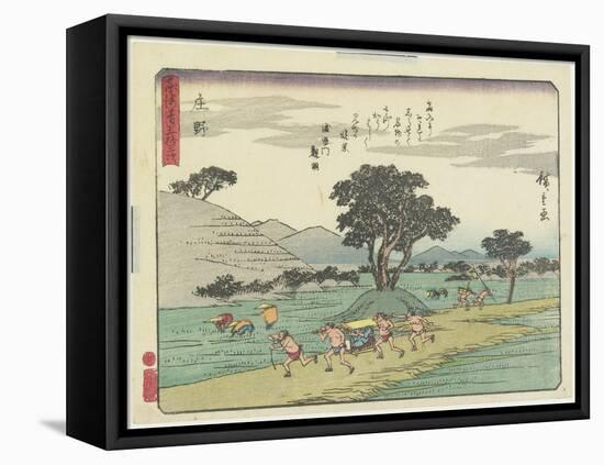 Shono, 1837-1844-Utagawa Hiroshige-Framed Stretched Canvas