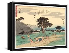 Shono, 1838-40-Utagawa Hiroshige-Framed Stretched Canvas