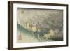 Shôno, pluie d'orage-Ando Hiroshige-Framed Giclee Print