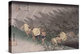 Shôno, pluie d'orage-Ando Hiroshige-Stretched Canvas