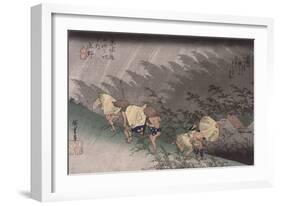 Shôno, pluie d'orage-Ando Hiroshige-Framed Giclee Print