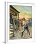 Shoot Out in the Wild West-Ron Embleton-Framed Giclee Print