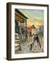 Shoot Out in the Wild West-Ron Embleton-Framed Giclee Print