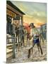 Shoot Out in the Wild West-Ron Embleton-Mounted Giclee Print