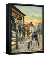 Shoot Out in the Wild West-Ron Embleton-Framed Stretched Canvas