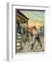 Shoot Out in the Wild West-Ron Embleton-Framed Giclee Print