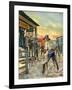 Shoot Out in the Wild West-Ron Embleton-Framed Giclee Print