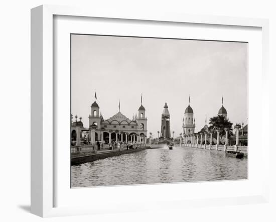 Shoot the Chutes, Luna Park, Pittsburg Sic, Pa.-null-Framed Photo