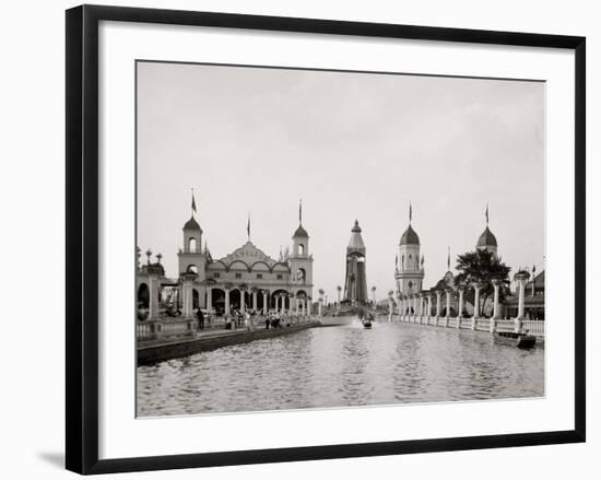 Shoot the Chutes, Luna Park, Pittsburg Sic, Pa.-null-Framed Photo