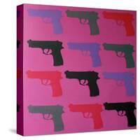 Shooter-Abstract Graffiti-Stretched Canvas