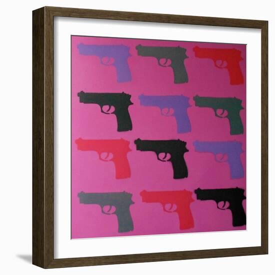 Shooter-Abstract Graffiti-Framed Giclee Print