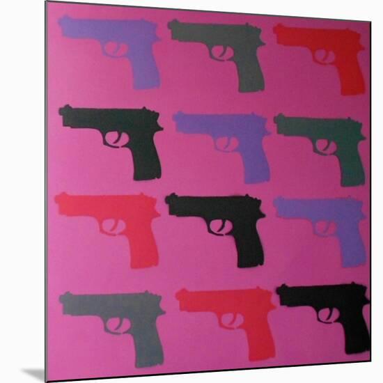 Shooter-Abstract Graffiti-Mounted Giclee Print