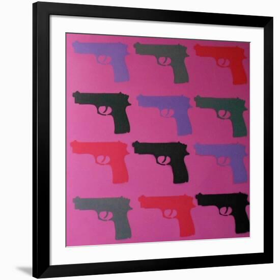 Shooter-Abstract Graffiti-Framed Giclee Print