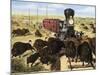 Shooting Buffalo on the Kansas-Pacific Railroad-null-Mounted Giclee Print