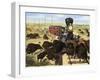 Shooting Buffalo on the Kansas-Pacific Railroad-null-Framed Giclee Print