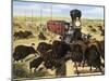 Shooting Buffalo on the Kansas-Pacific Railroad-null-Mounted Giclee Print