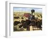 Shooting Buffalo on the Kansas-Pacific Railroad-null-Framed Giclee Print