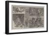 Shooting Bush-Fowl in West Africa-null-Framed Giclee Print