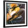 Shooting Down a Zeppelin During the First World War-Wilf Hardy-Framed Giclee Print