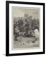 Shooting for the Queen's Prize at Bisley, Major Pollock Making the Winning Hit-Thomas Walter Wilson-Framed Giclee Print