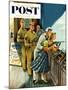 "Shooting Gallery" Saturday Evening Post Cover, September 12, 1953-Constantin Alajalov-Mounted Giclee Print