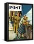 "Shooting Gallery" Saturday Evening Post Cover, September 12, 1953-Constantin Alajalov-Framed Stretched Canvas