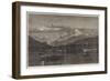 Shooting Grebe on the Lake of Geneva-null-Framed Giclee Print