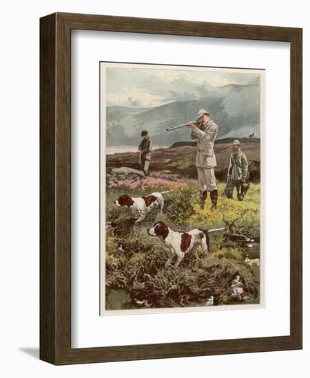 Shooting on the Moors-William Small-Framed Art Print