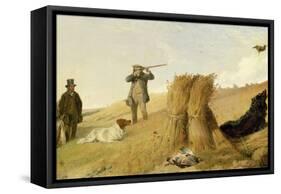 Shooting Partridge over Dogs-Richard Ansdell-Framed Stretched Canvas