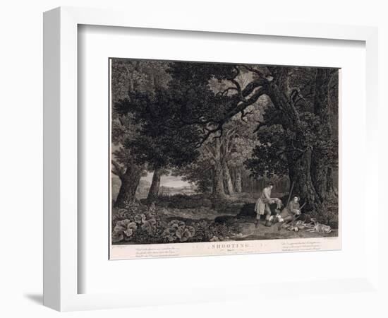 Shooting, Plate 4, Engraved by William Woollett (1735-85) 1771 (Engraving with Etching)-George Stubbs-Framed Giclee Print