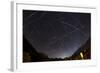 Shooting Stars and Satellites, Multiple Exposure of the Night Sky in Tirol-Niki Haselwanter-Framed Photographic Print