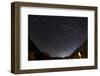 Shooting Stars and Satellites, Multiple Exposure of the Night Sky in Tirol-Niki Haselwanter-Framed Photographic Print