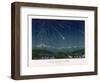 "Shooting Stars", The Meteorite Shower of November 1872 Seen Over Hills-E. Guillemin-Framed Photographic Print