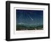 "Shooting Stars", The Meteorite Shower of November 1872 Seen Over Hills-E. Guillemin-Framed Photographic Print