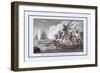 Shooting the Harpoon at a Whale-J.h. Clark-Framed Art Print