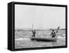 Shooting the Rapids, Sault Saint Marie, Mich.-null-Framed Stretched Canvas