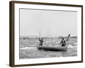 Shooting the Rapids, Sault Saint Marie, Mich.-null-Framed Photo