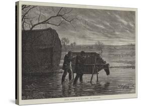 Shooting Wildfowl on the Upper Thames, the Stalking-Horse-Henry Robert Robertson-Stretched Canvas