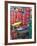 Shop Banners Along the Street, Zhenyuan, Guizhou, China-Keren Su-Framed Photographic Print