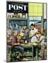 "Shop Class" Saturday Evening Post Cover, March 19, 1955-Stevan Dohanos-Mounted Giclee Print